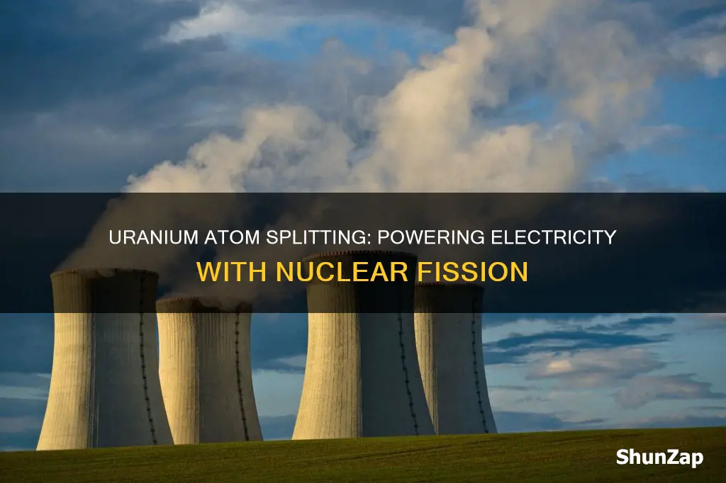 does breaking a uranium atom creates electricity