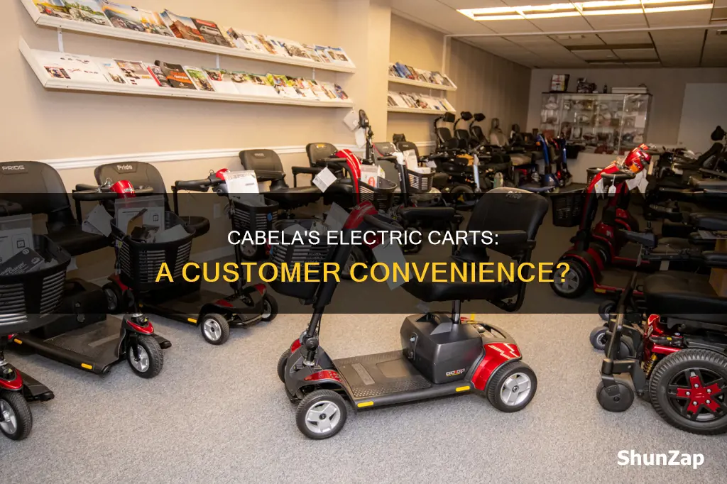 does cabelas have electric carts for customers