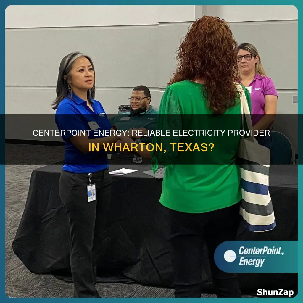 does centerpoint provide electricity in wharton tx