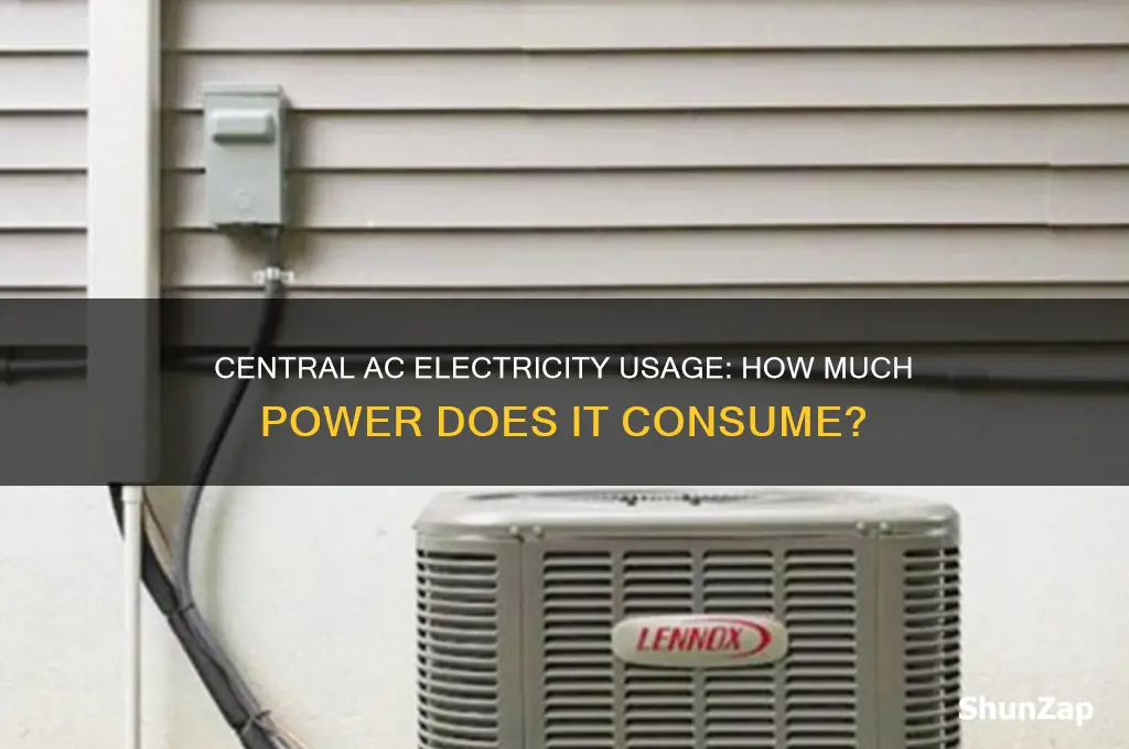 does central ac use a lot of electricity