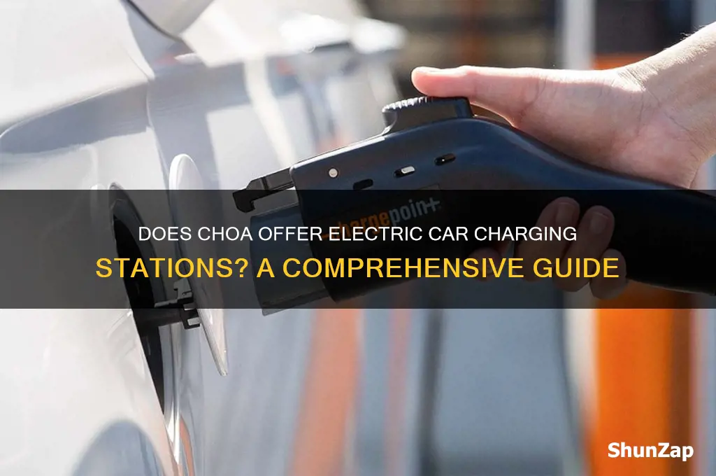 does choa have electric cars charging station