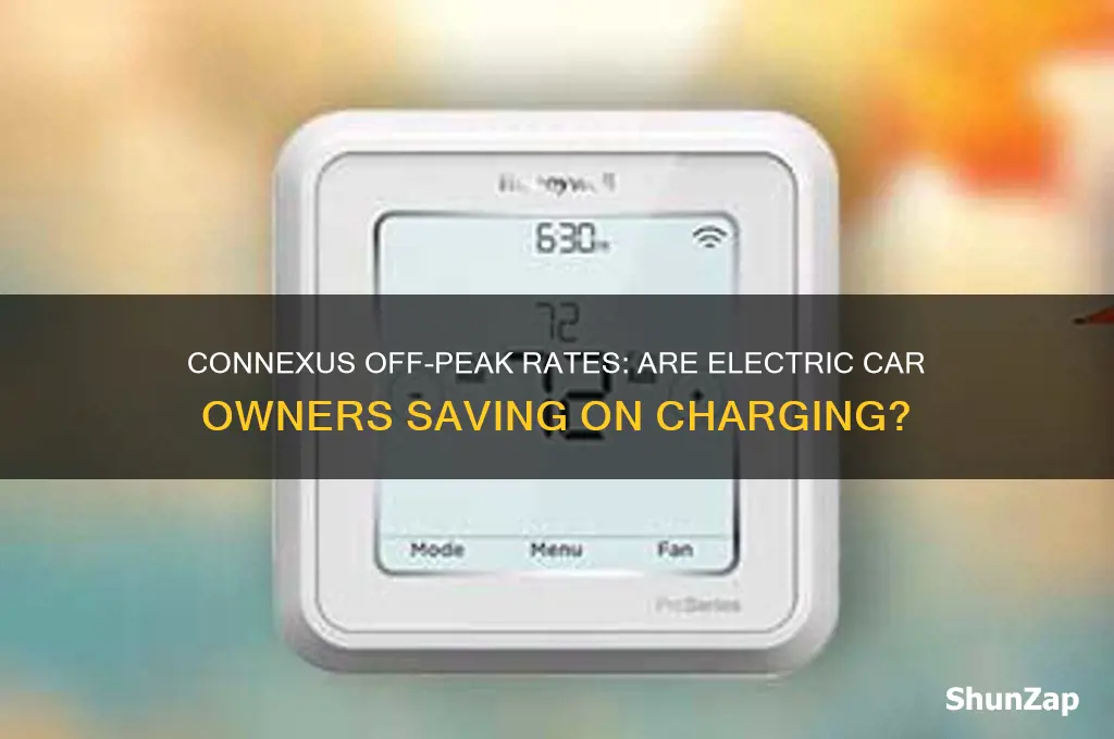 does connexus offer off peak for electric cars
