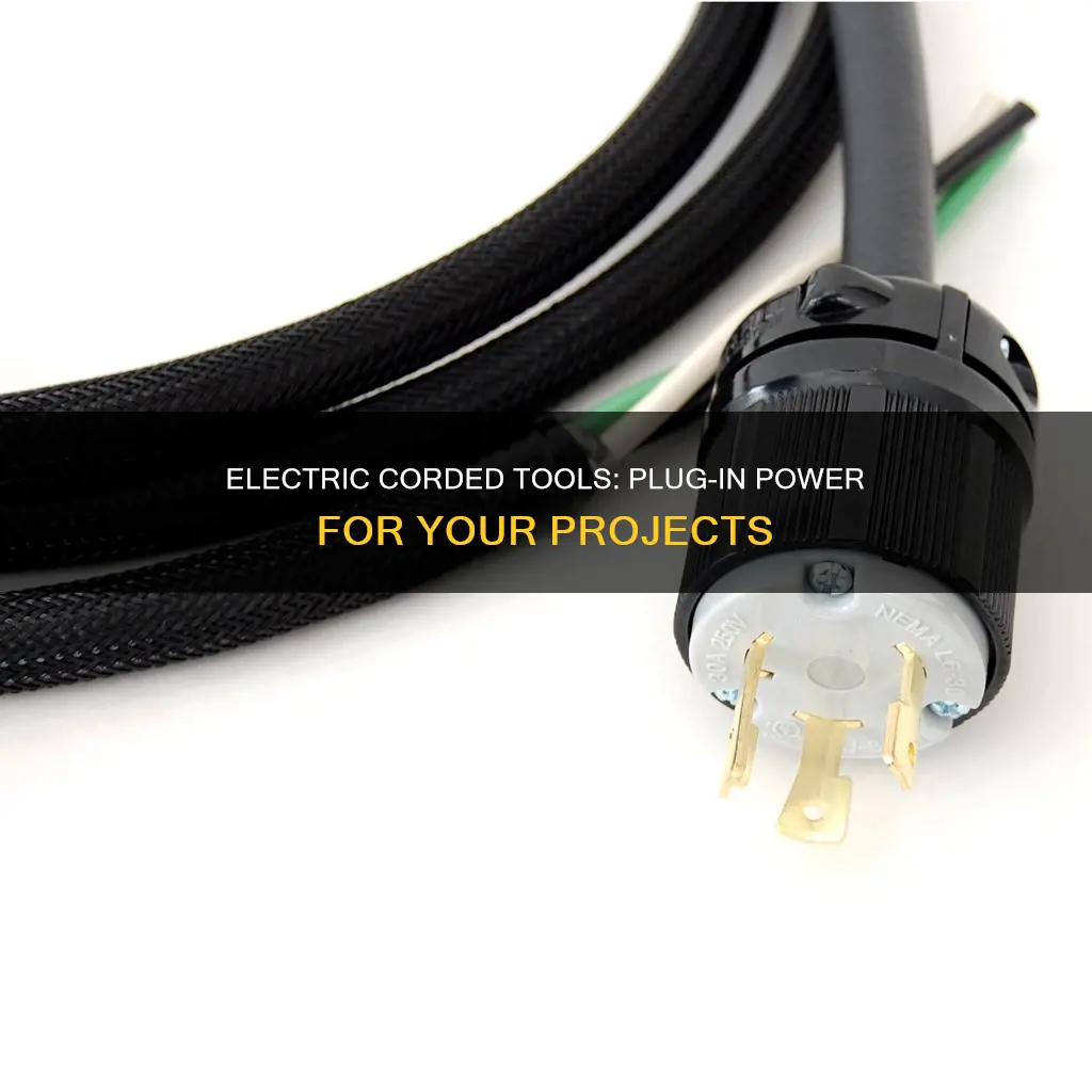 does corded electric mean plug in