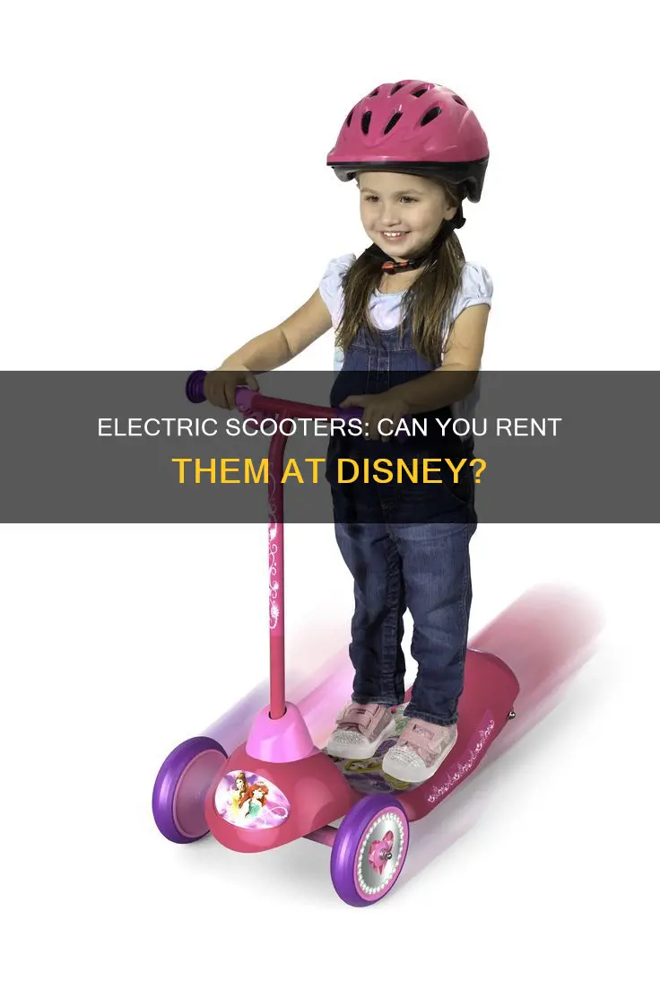 does disney have electric scooters to rent