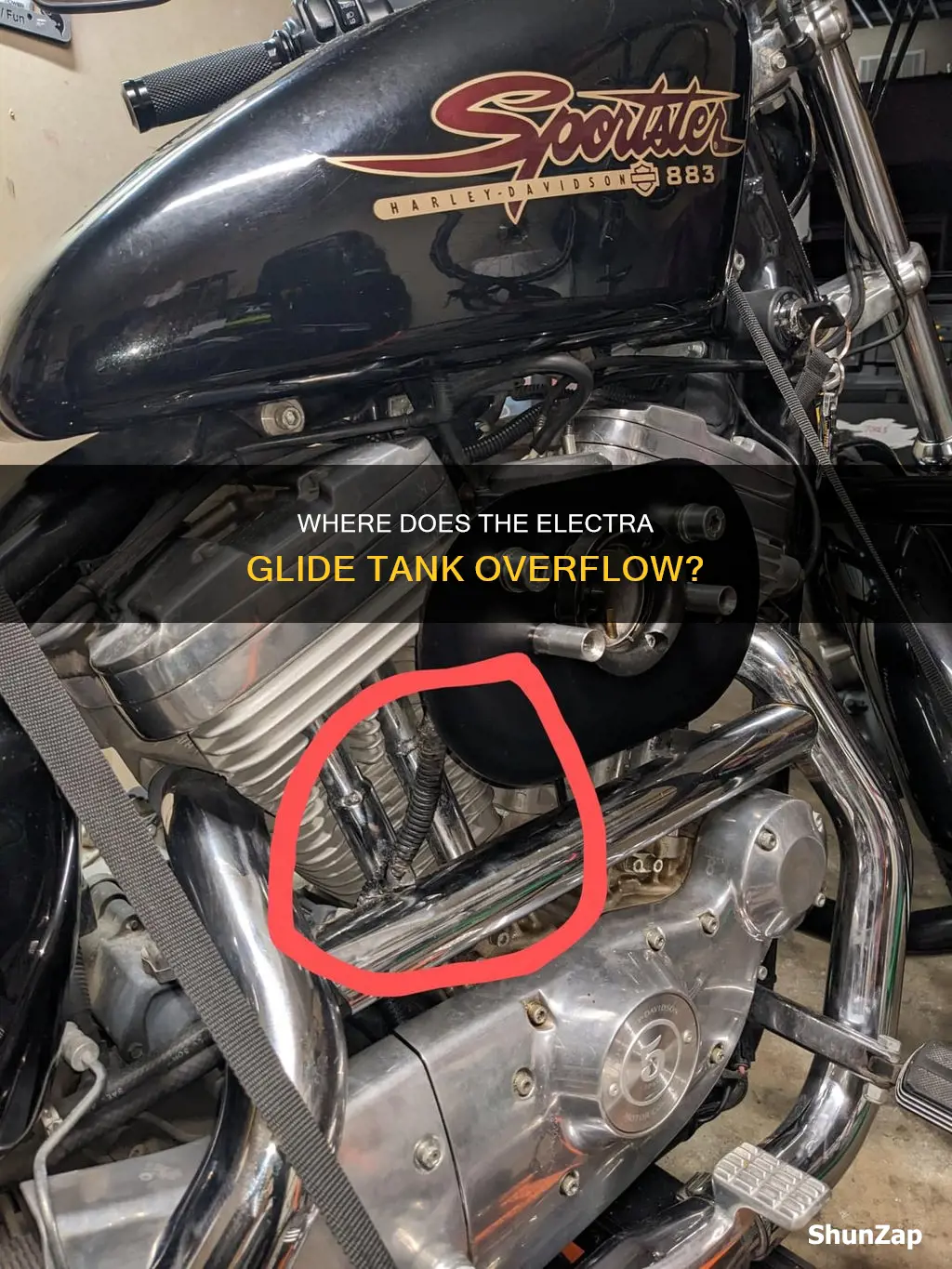 does electra glide tank have a overflow