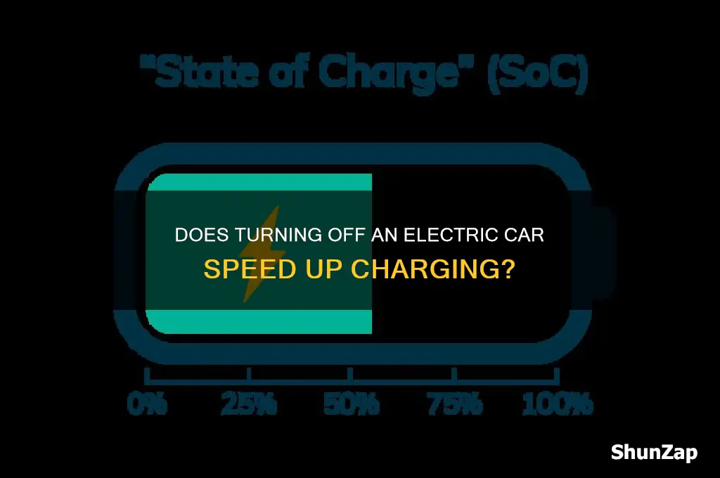 does electric car charge faster when off