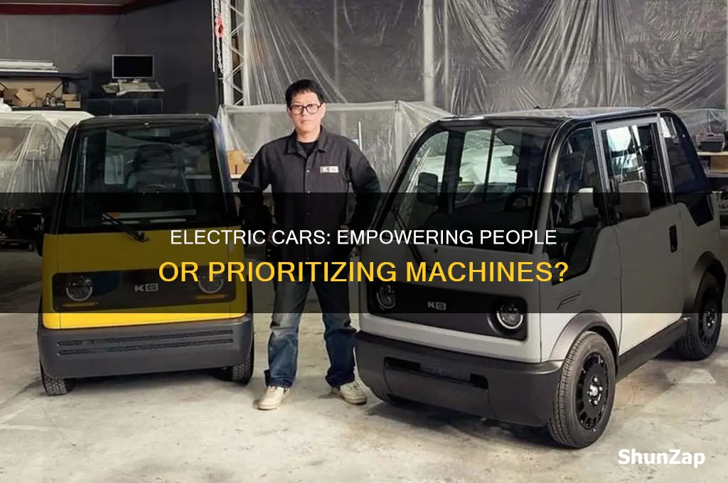does electric car favour people over machin