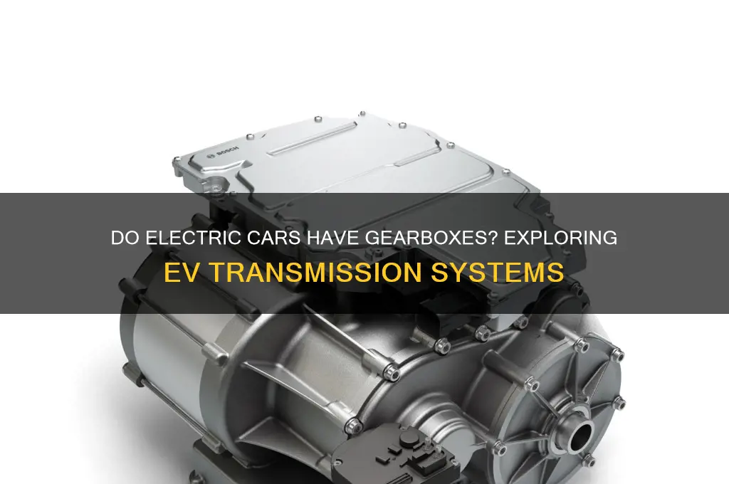 does electric car have gear box
