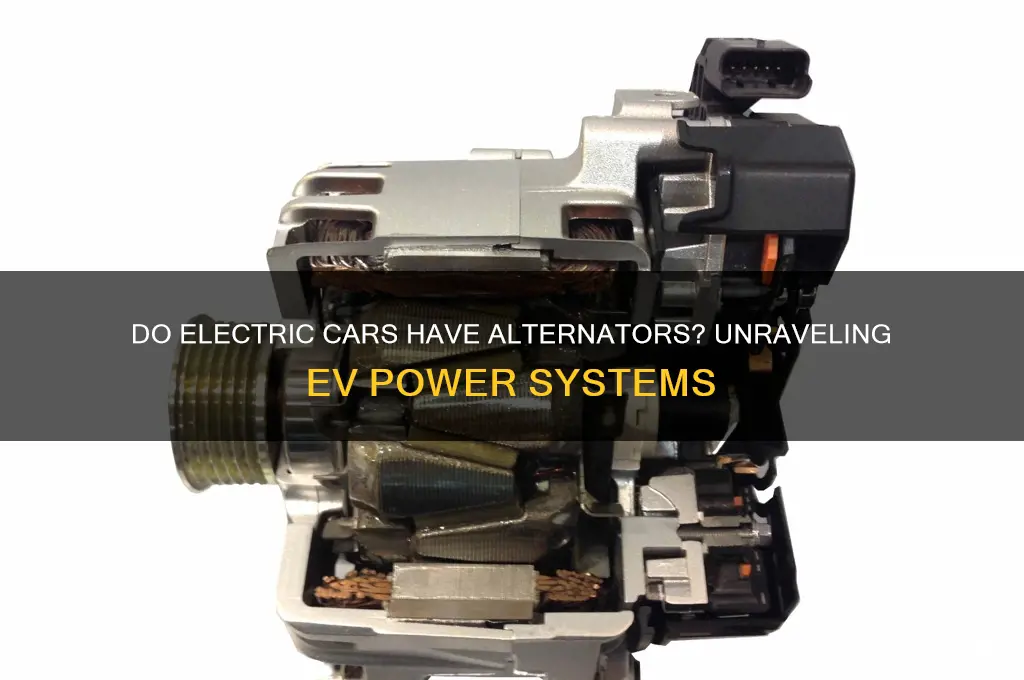 does electric cars have alternators
