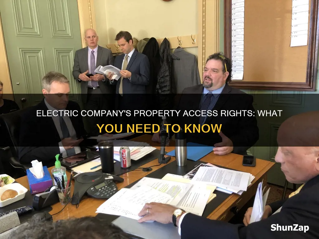 does electric company have right to come on my property