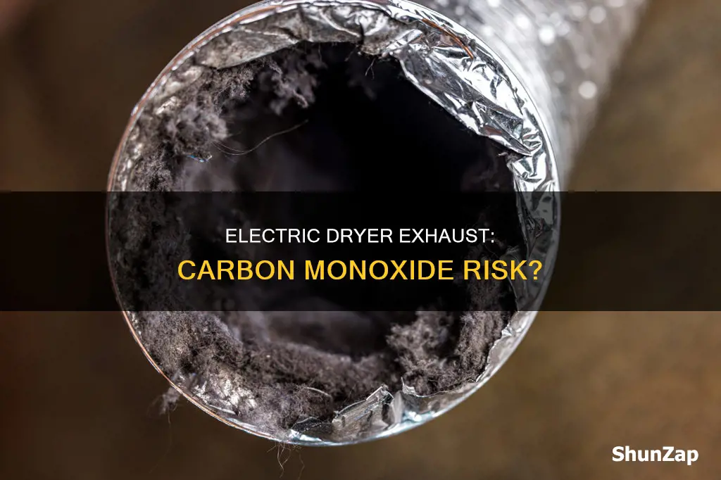 does electric dryer exhaust contain carbon monoxide