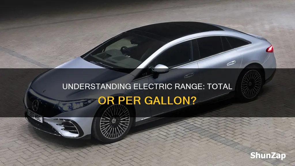 does electric range mean total or per gallon