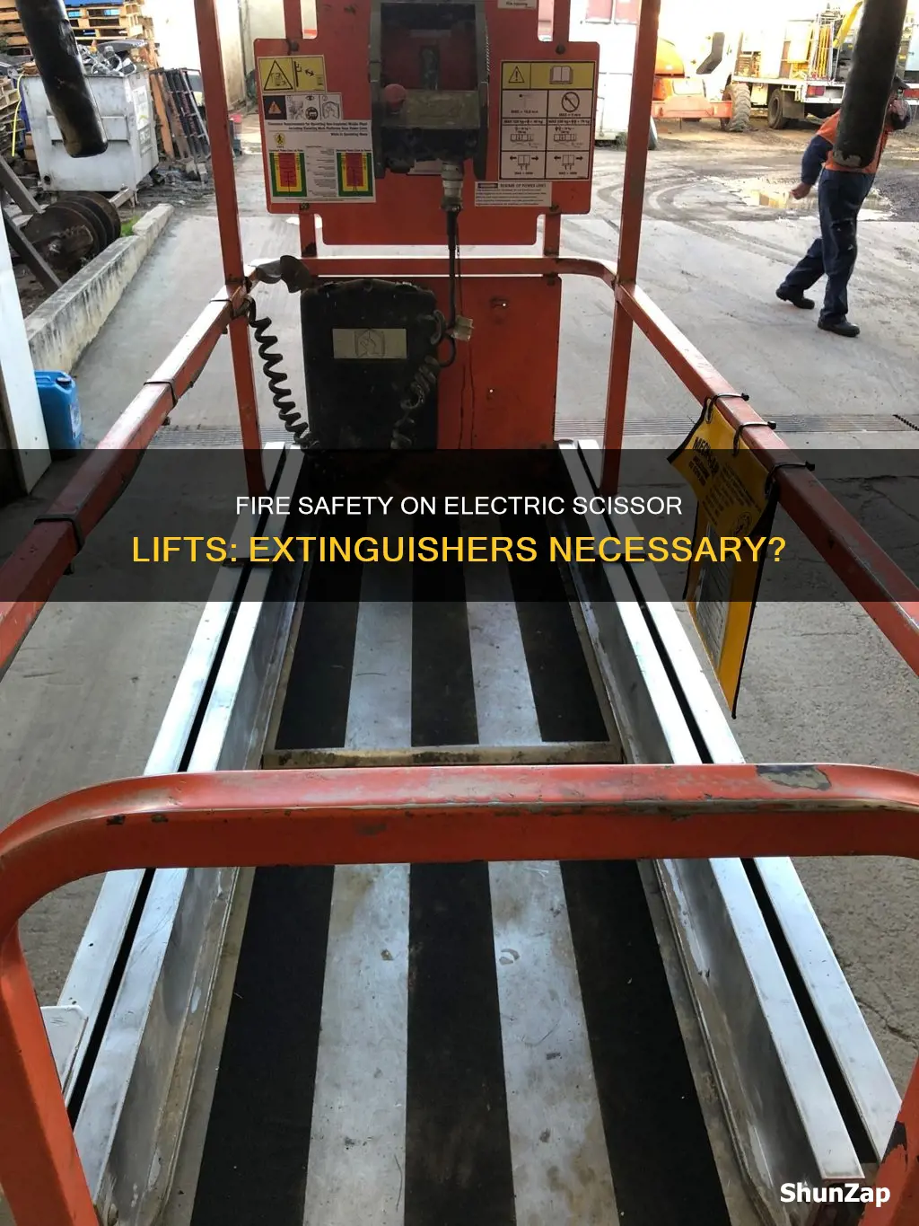 does electric scissor lifts require fire extinguishers