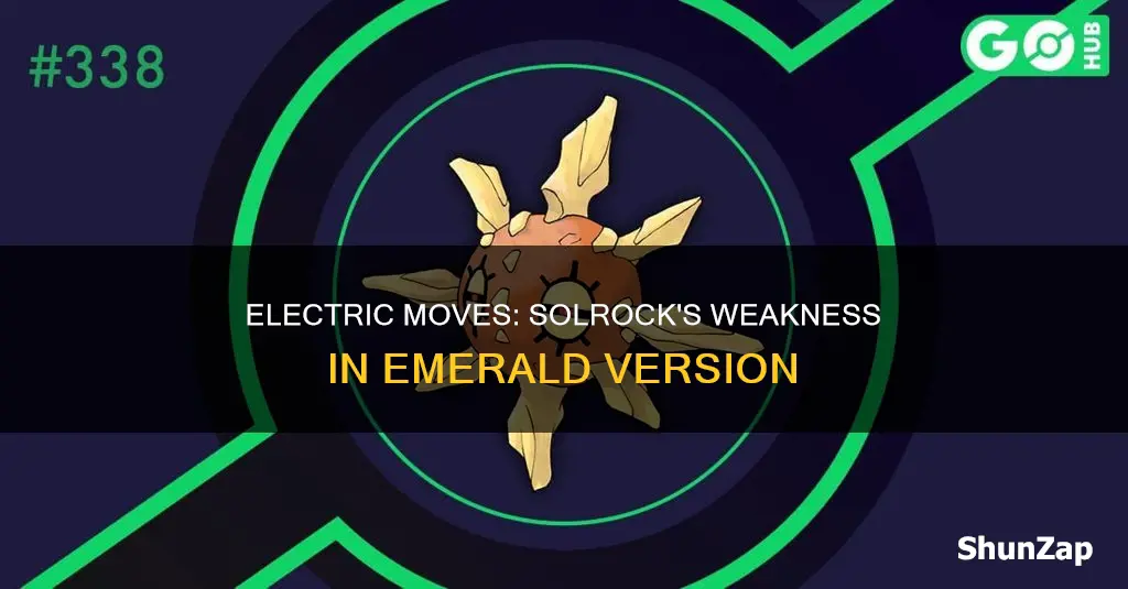 does electric type moves affect solrock emerald