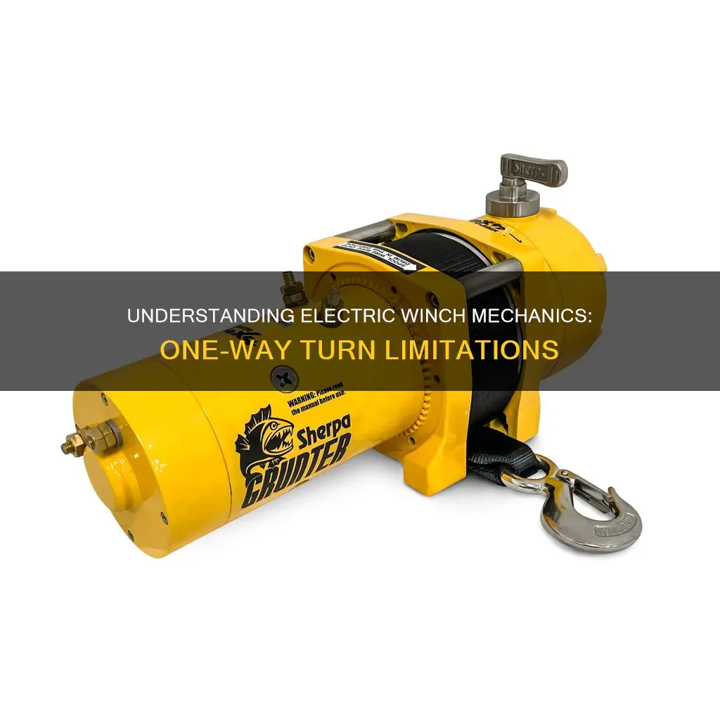 does electric winch only turn one way