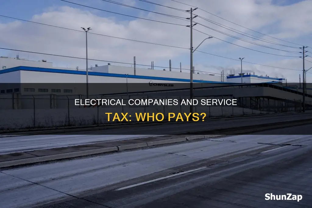 does electrical companies pay services taxes