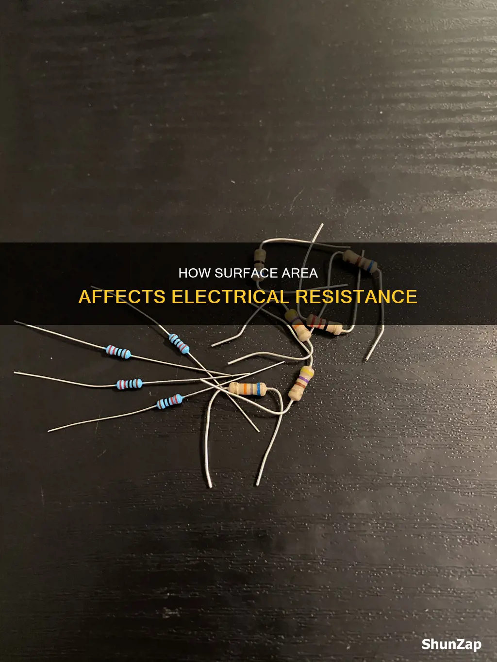 does electrical resistance depend on surface area