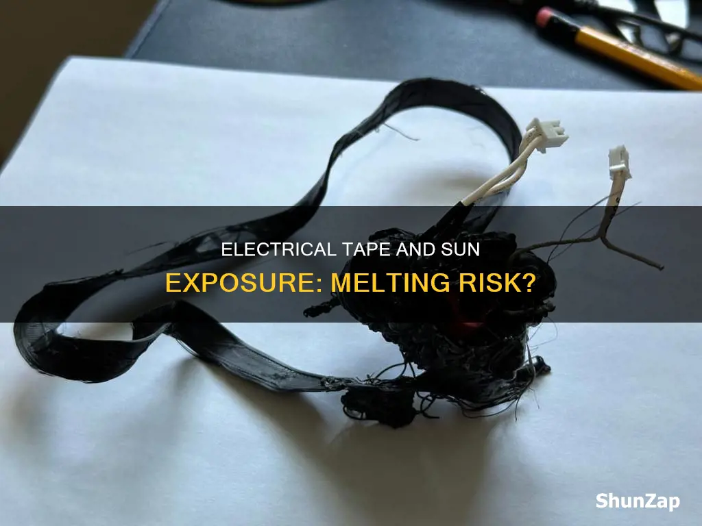 does electrical tape melt in the sun