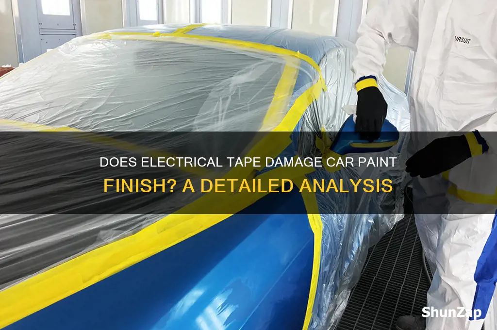 does electrical tape ruin car paont finish