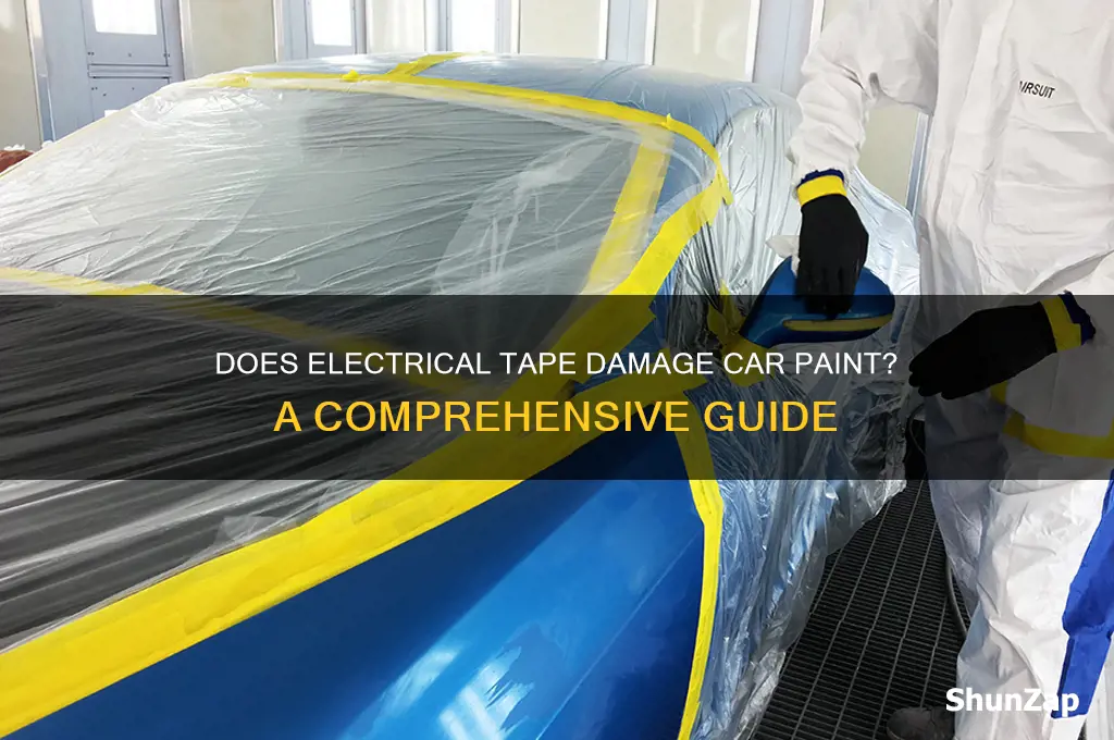 does electrical tape take paint off cars