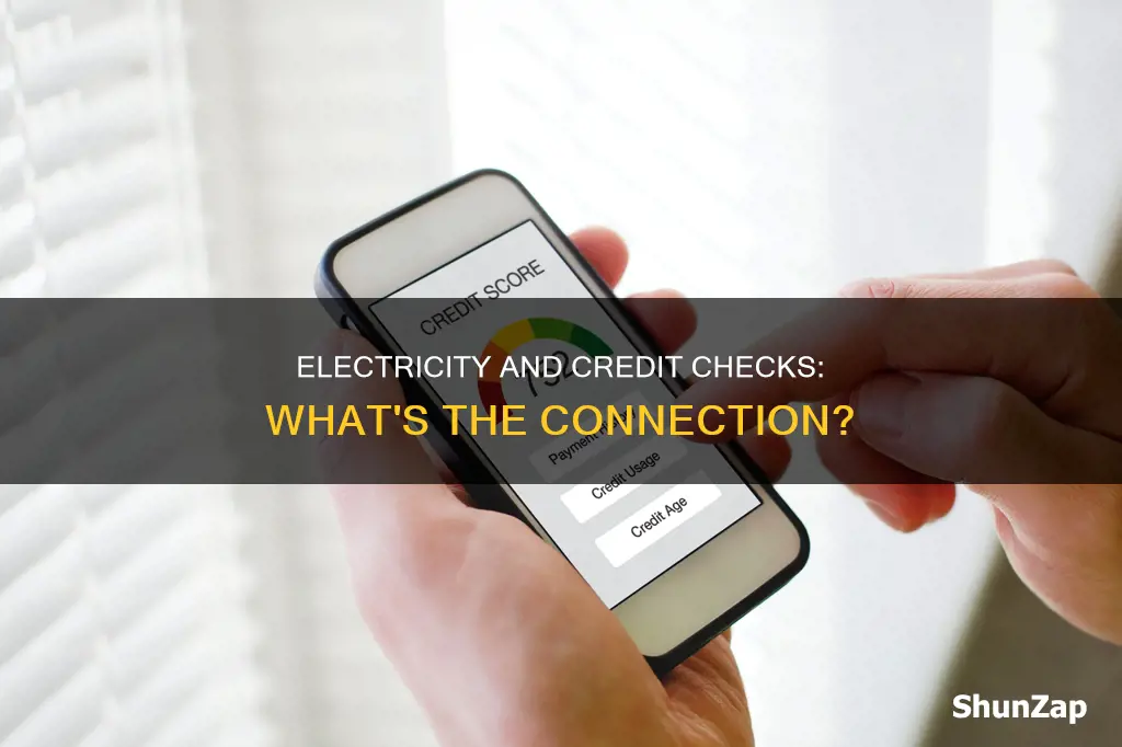 does electricity count as a credit check
