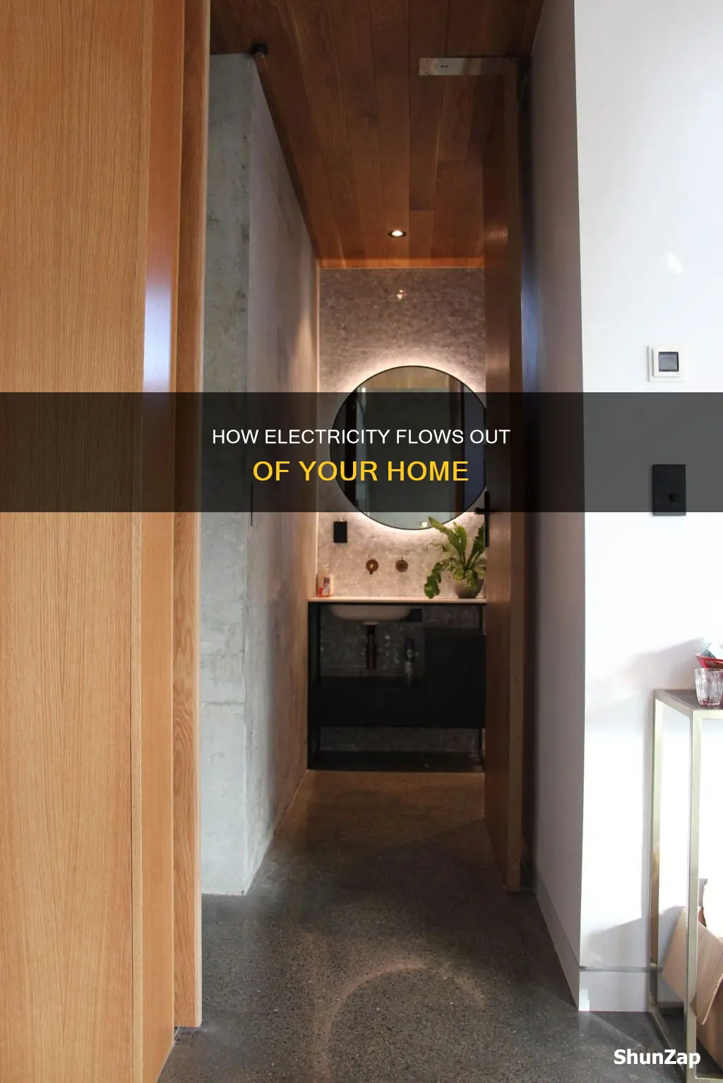 does electricity flow out of my home