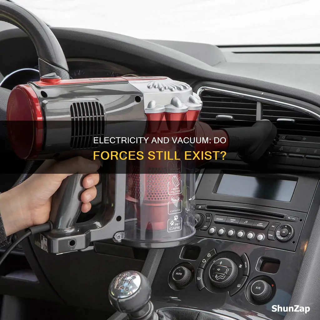 does electricity forces act in a vacuum