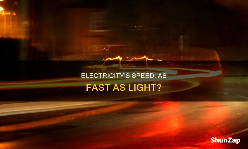 does electricity travel the speed of light