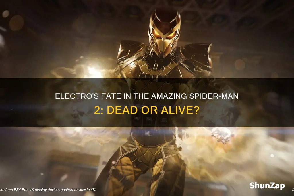 does electro die in amazing spiderman 2