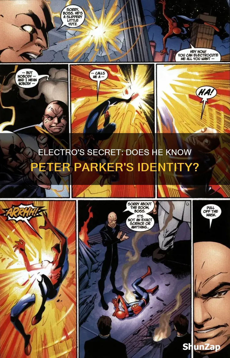 does electro know peter parker
