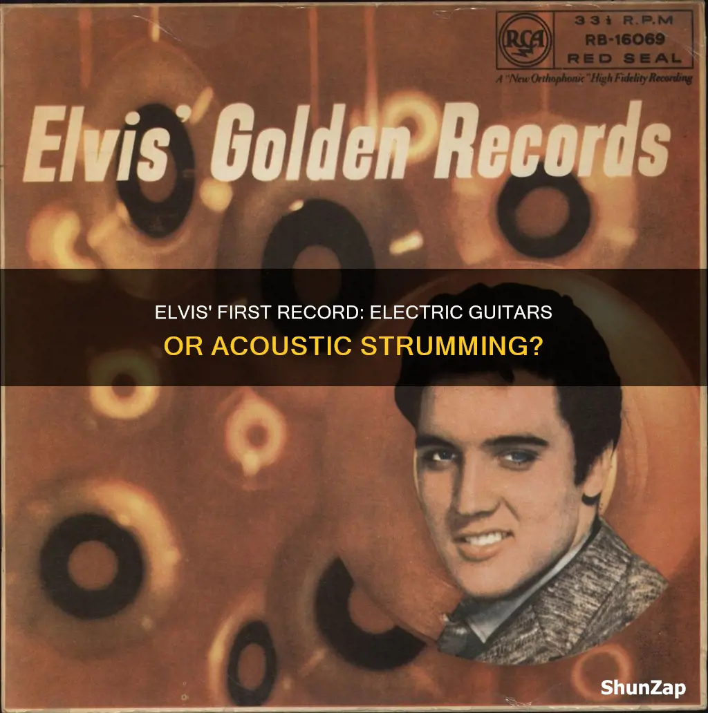 does elvis first record include electric guitars