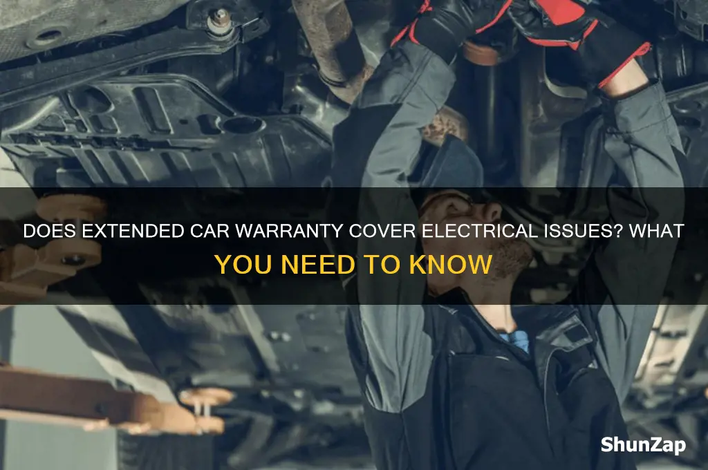 does extended car warranty cover electrical issues