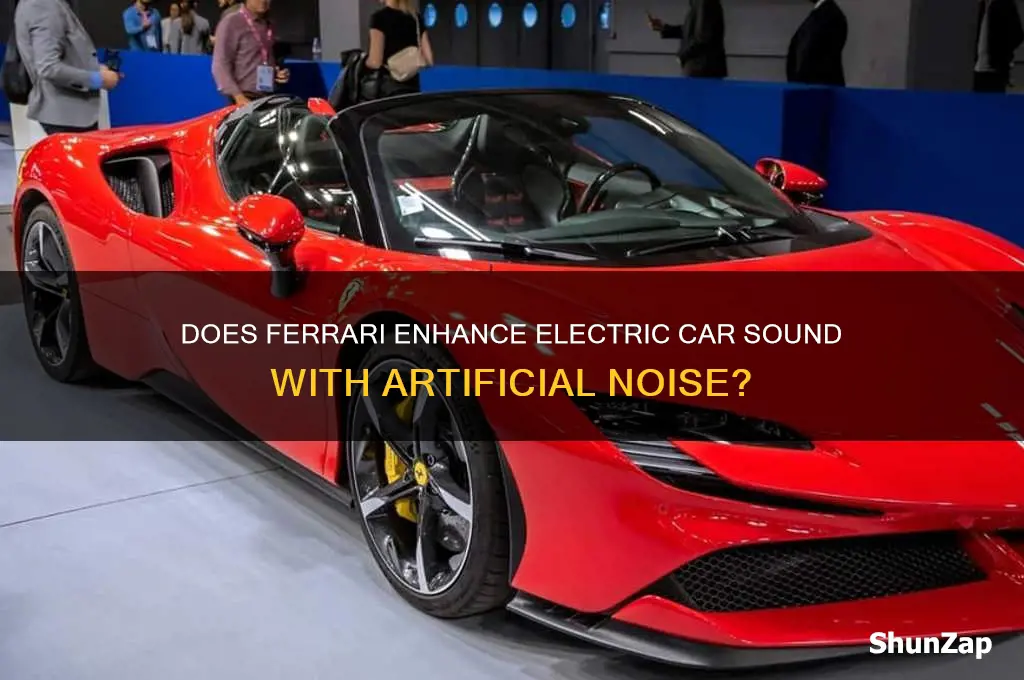 does ferrari add noise to its electric cars