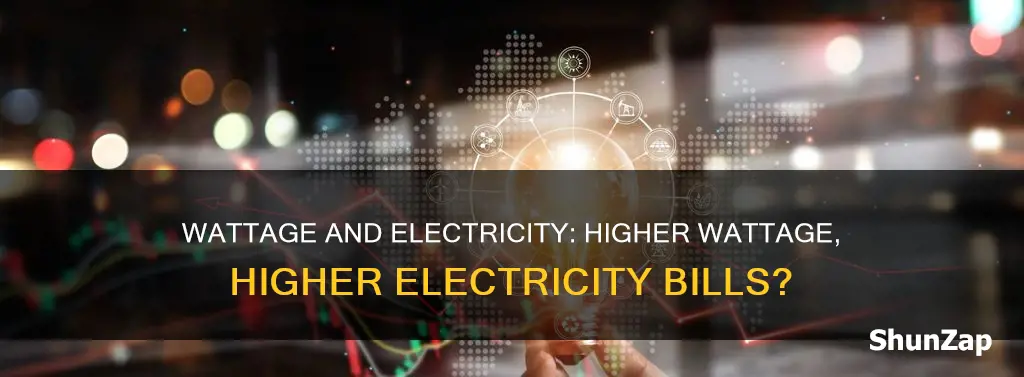 does higher wattage mean more electricity