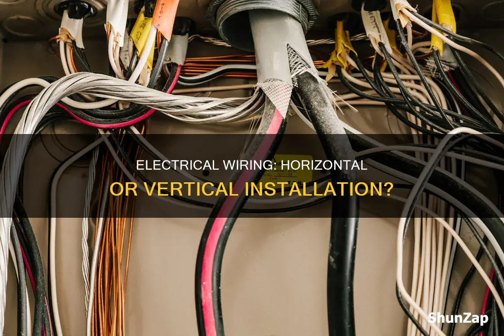 does home electrical run horizontal or vertical