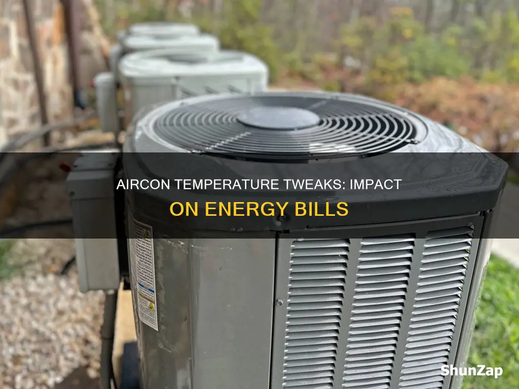 does increasing aircon temperature affect electricity consumption