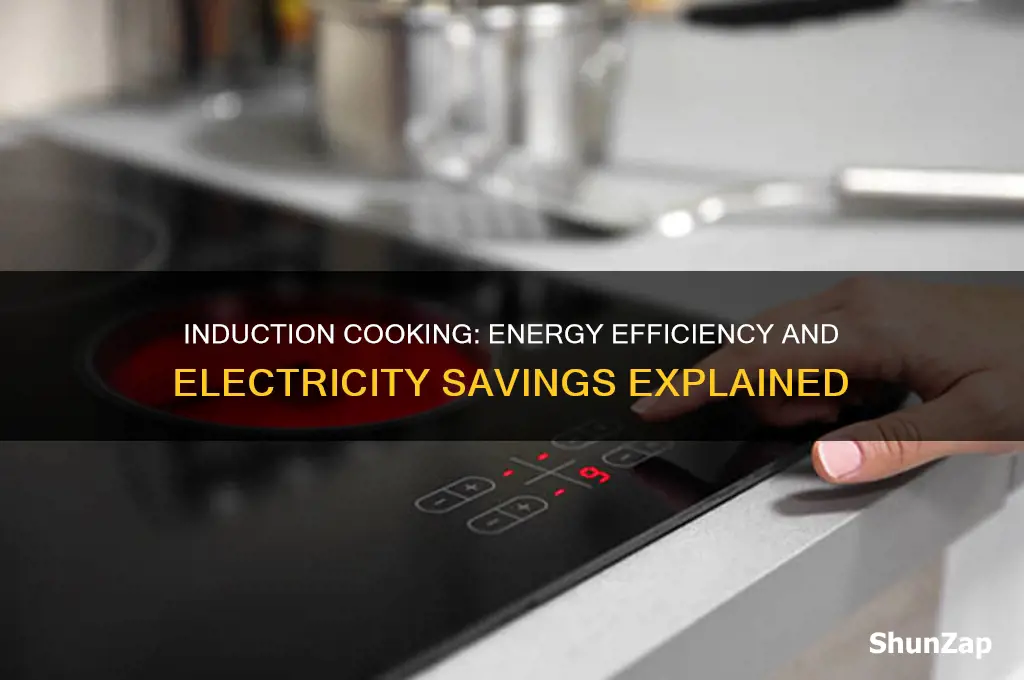 does induction cooking use less electricity