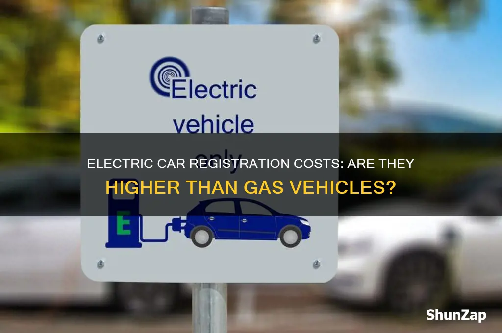 does it cost more to register an electric car