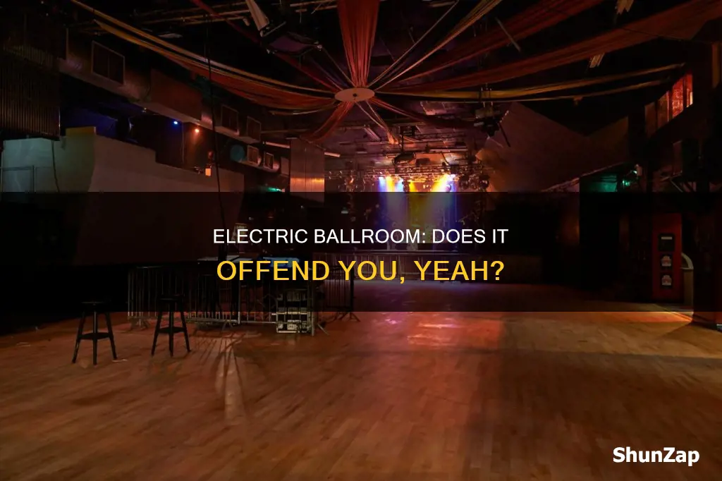 does it offend you yeah electric ballroom
