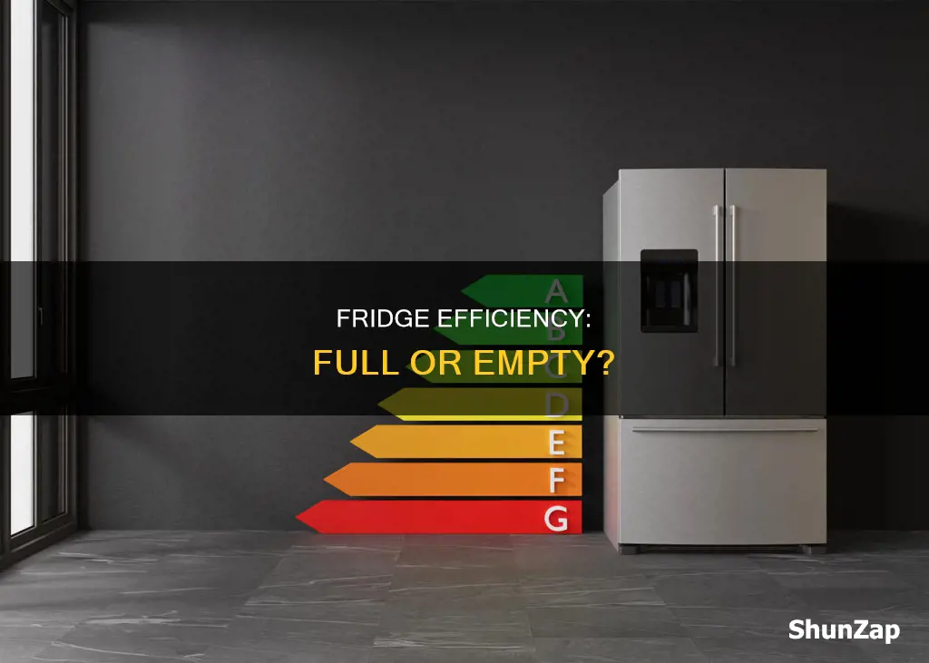does it save electricity to fill fridge