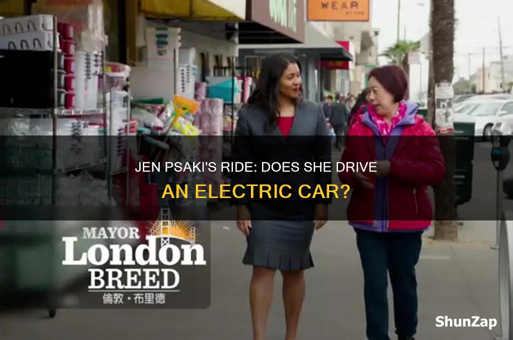 does jen psaki drive an electric car