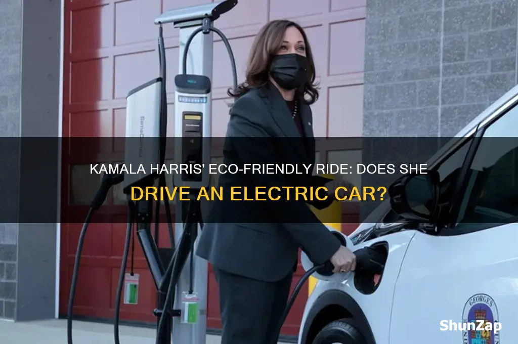does kamala harris drive an electric car
