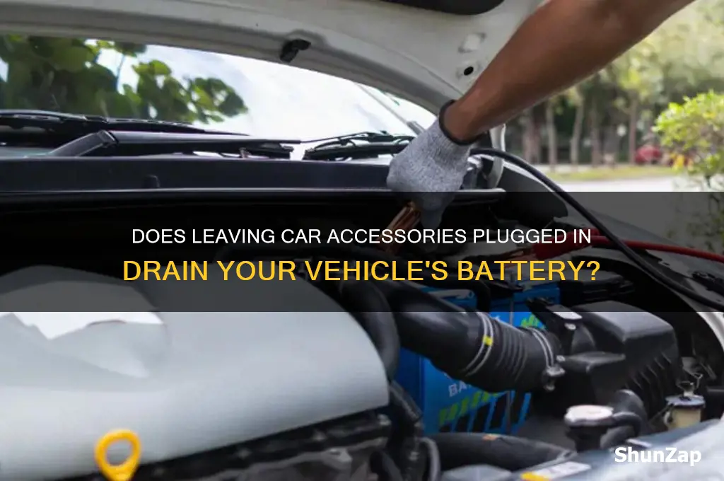 does keeping something plugged in use electricity in a car