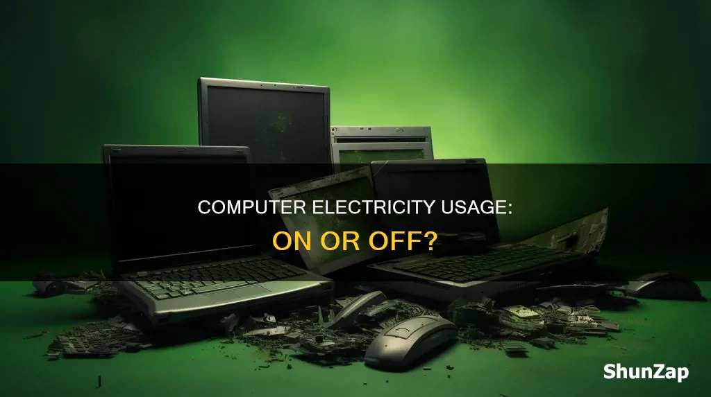does keeping your computer on waste electricity
