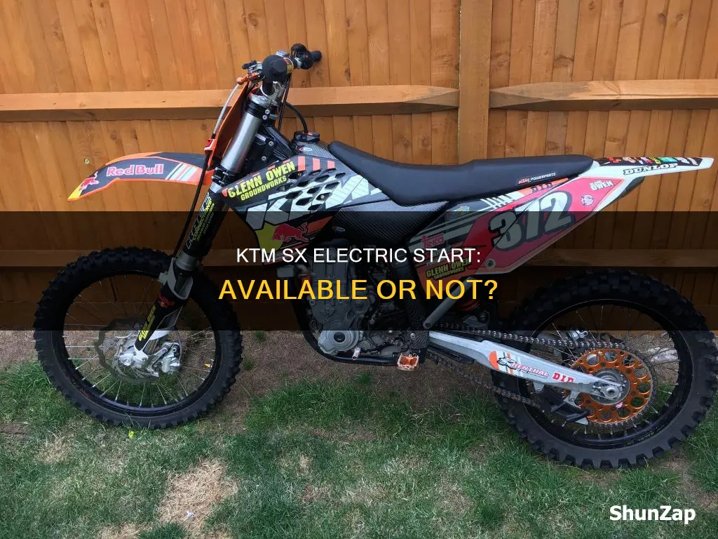 does ktm have electric start in sx
