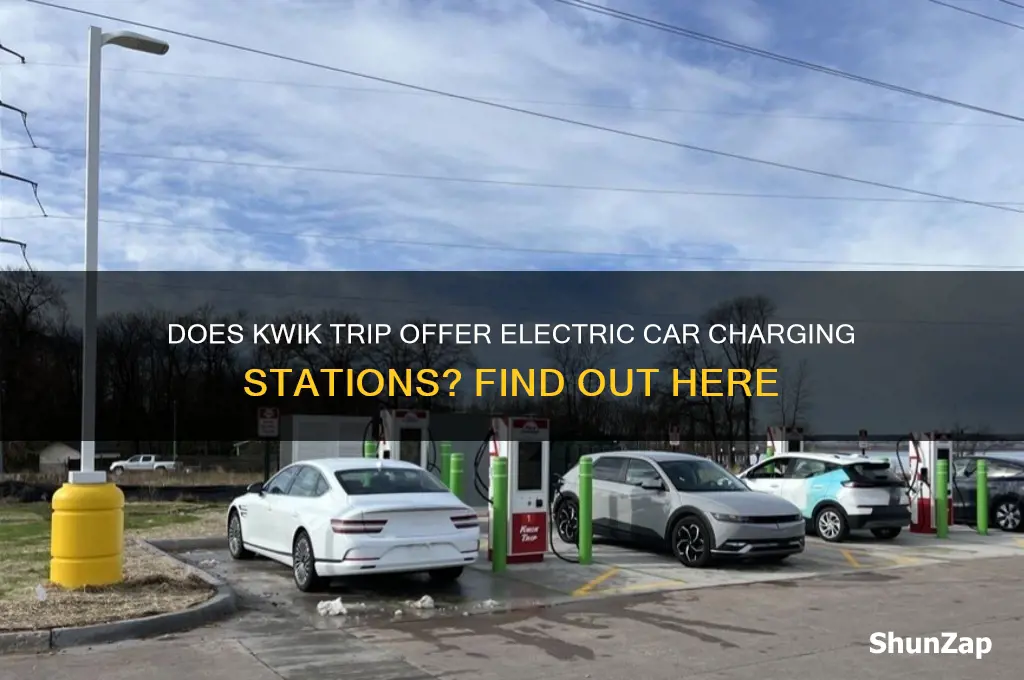 does kwik trip have electric hook ups for cars