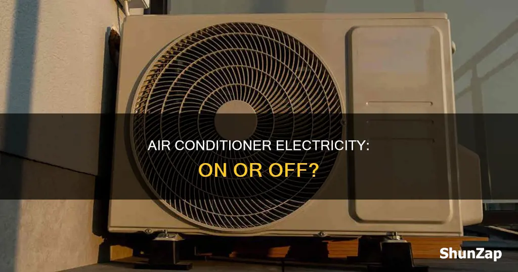 does leaving air conditioner on save electricity