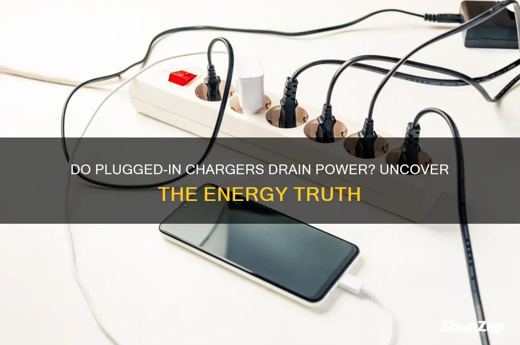 does leaving chargers plugged in use electricity