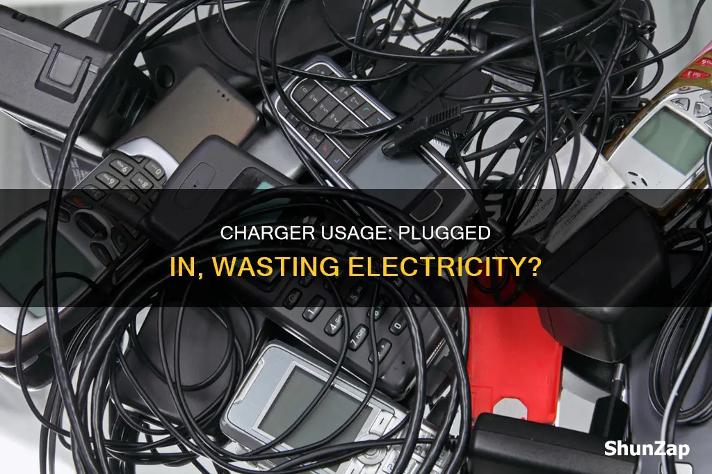 does leaving chargers plugged in waste electricity
