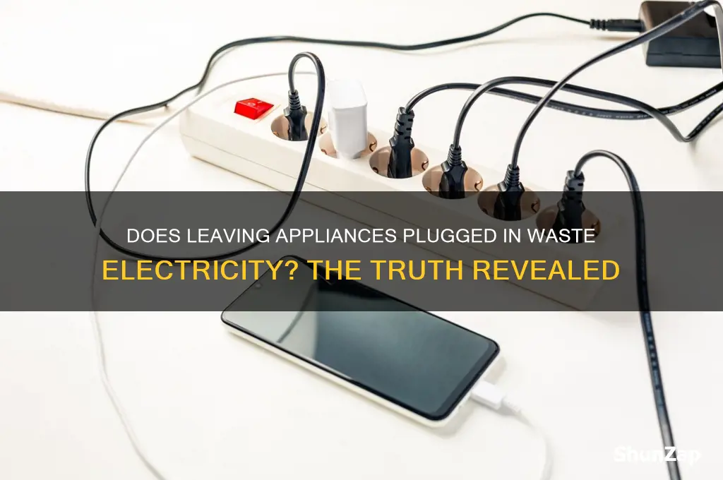 does leaving stuff plugged in use electricity